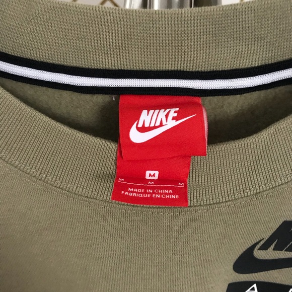 Nike Air Green Longline Pullover Sweatshirt - Picture 3 of 3